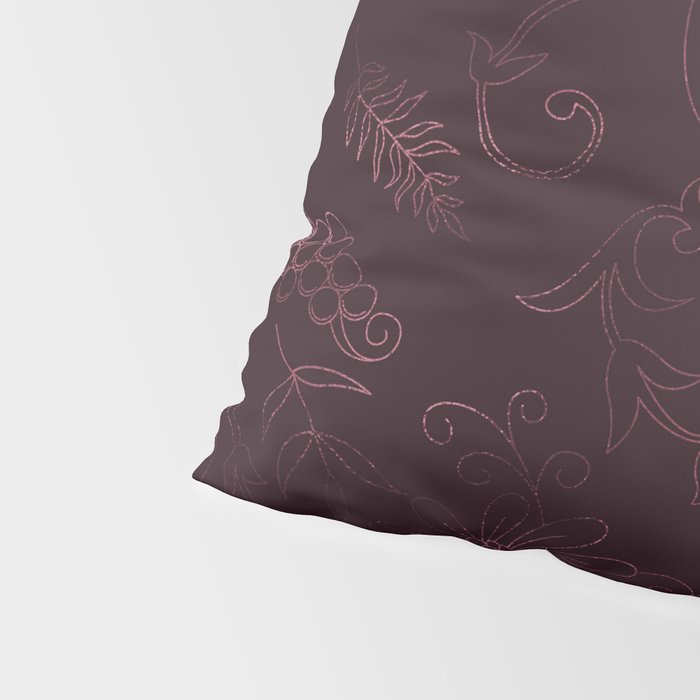 Agate Burgundy Pattern Design Pillow Sham Gallery Image 4