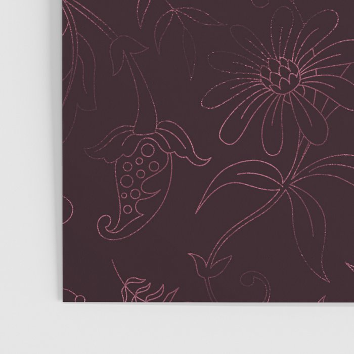 Agate Burgundy Pattern Design Poster Gallery Image 3