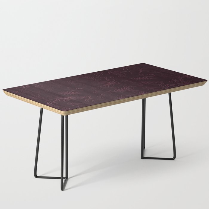 Agate Burgundy Pattern Design Coffee Table Gallery Image 1