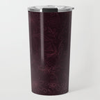 Agate Burgundy Pattern Design Travel Mug Gallery Image 1