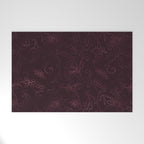 Agate Burgundy Pattern Design Welcome Mat Gallery Image 1