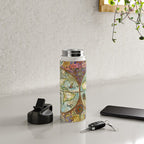 Magical Antique World Map  Water Bottle Gallery Image 4