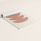 Half Circle 3 - Orange Terra Yoga Mat Gallery Image 2