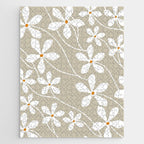 Chic Floral Flow in Beige Jigsaw Puzzle Gallery Image 1