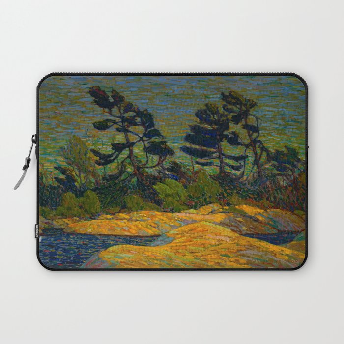 Tom Thomson Byng Inlet Georgian Bay winter 1914-1915 Canadian Landscape Artist Laptop Sleeve Gallery Image 1