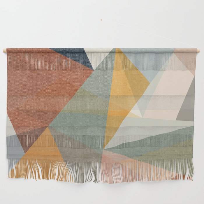 modern triangle mosaic - multi Wall Hanging Gallery Image 1
