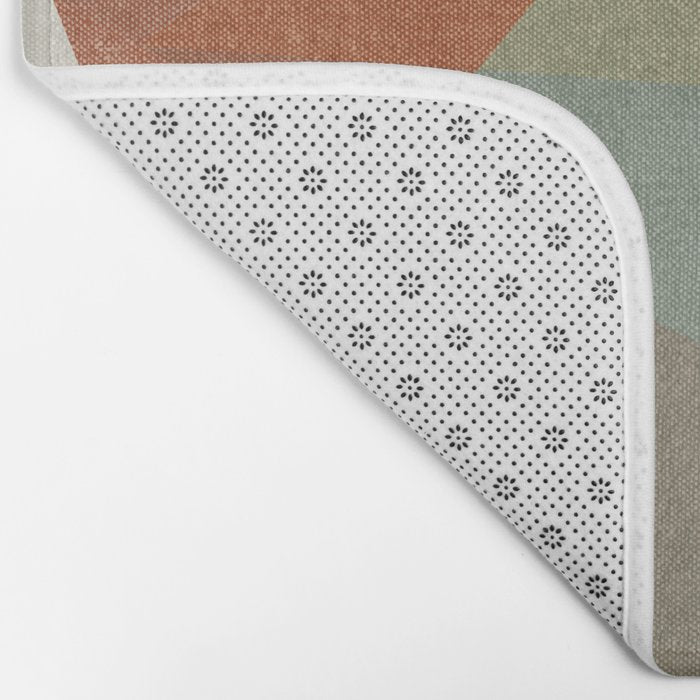 modern triangle mosaic - multi Bath Mat Gallery Image 2