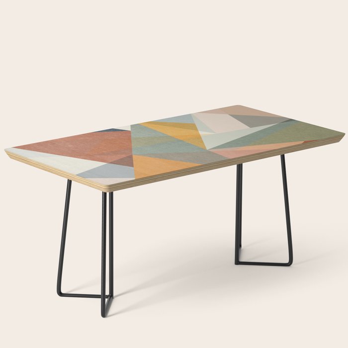 modern triangle mosaic - multi Coffee Table Gallery Image 1