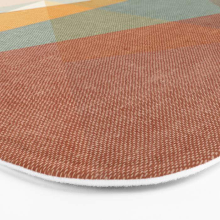 modern triangle mosaic - multi Bath Mat Gallery Image 3