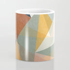 modern triangle mosaic - multi Coffee Mug Gallery Image 4