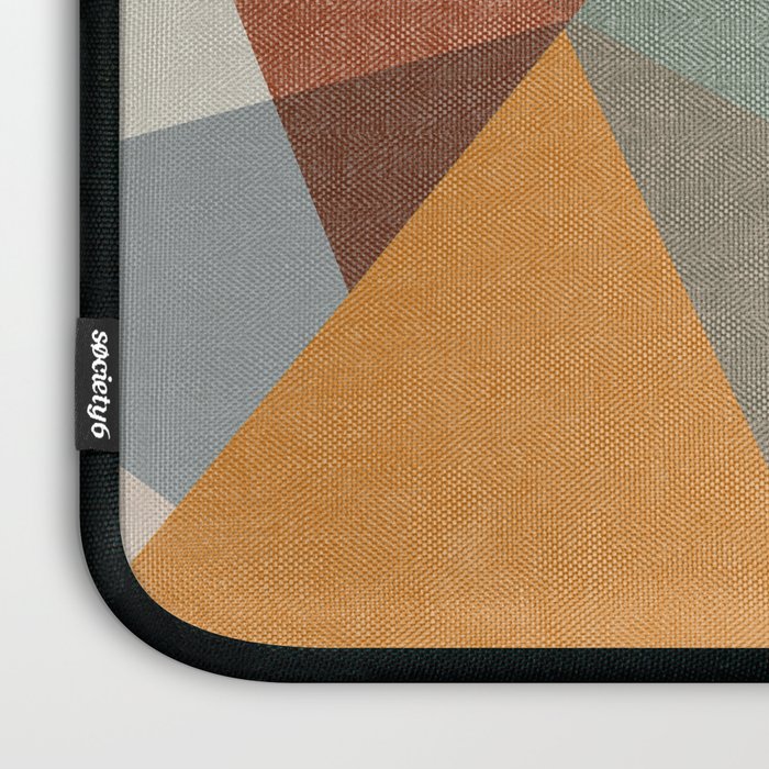 modern triangle mosaic - multi Laptop Sleeve Gallery Image 3