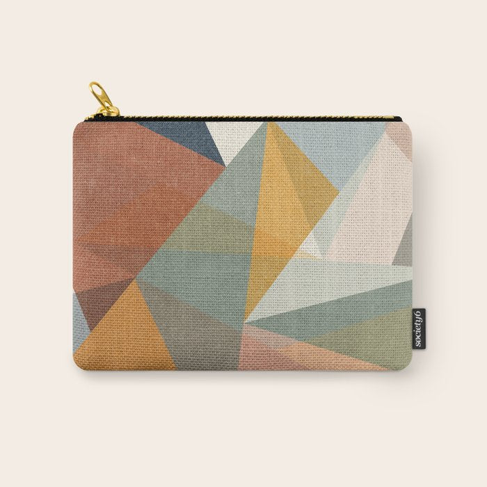modern triangle mosaic - multi Carry All Pouch Gallery Image 1