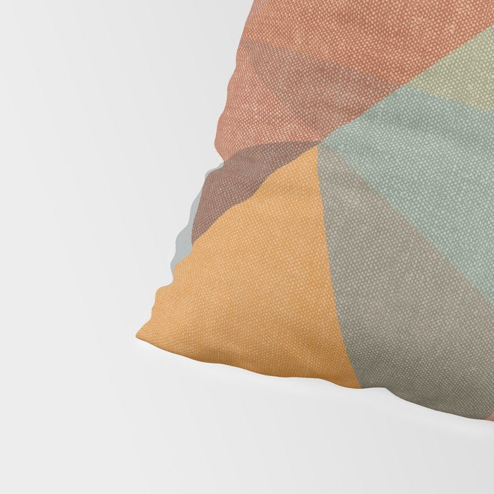 modern triangle mosaic - multi Pillow Sham Gallery Image 4