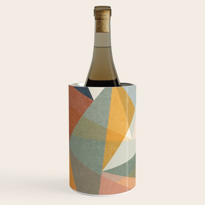 modern triangle mosaic - multi Wine Chiller Gallery Image 1