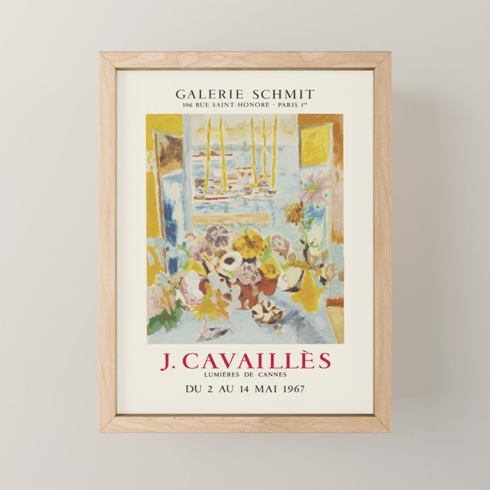 Jules Cavailles Art Exhibition Poster, 1967 Mini Art Print Gallery Image 1