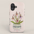 Italian Orchid Cute Botanical Illustration iPhone Case Gallery Image 1