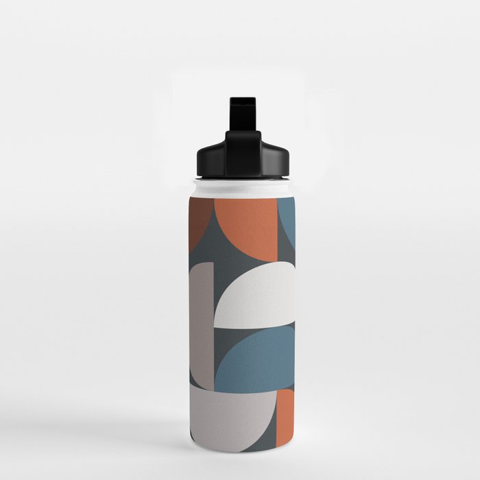 Mid Century Modern Geometric 24 Water Bottle Gallery Image 2