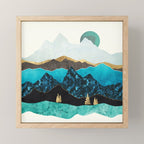 Teal Afternoon Mini Art Print Gallery Image 1