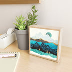 Teal Afternoon Mini Art Print Gallery Image 2