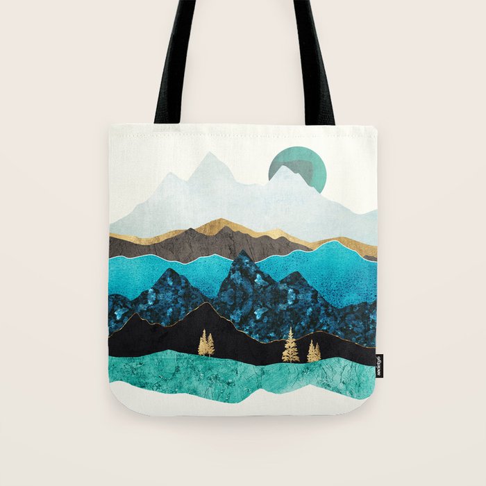 Teal Afternoon Tote Bag Gallery Image 1