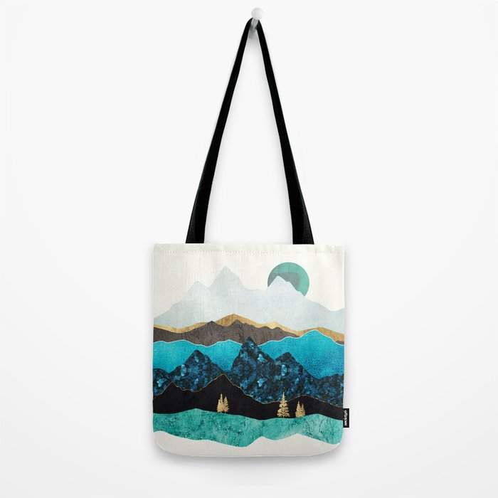 Teal Afternoon Tote Bag Gallery Image 2