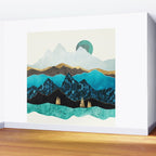 Teal Afternoon Wall Mural Gallery Image 2