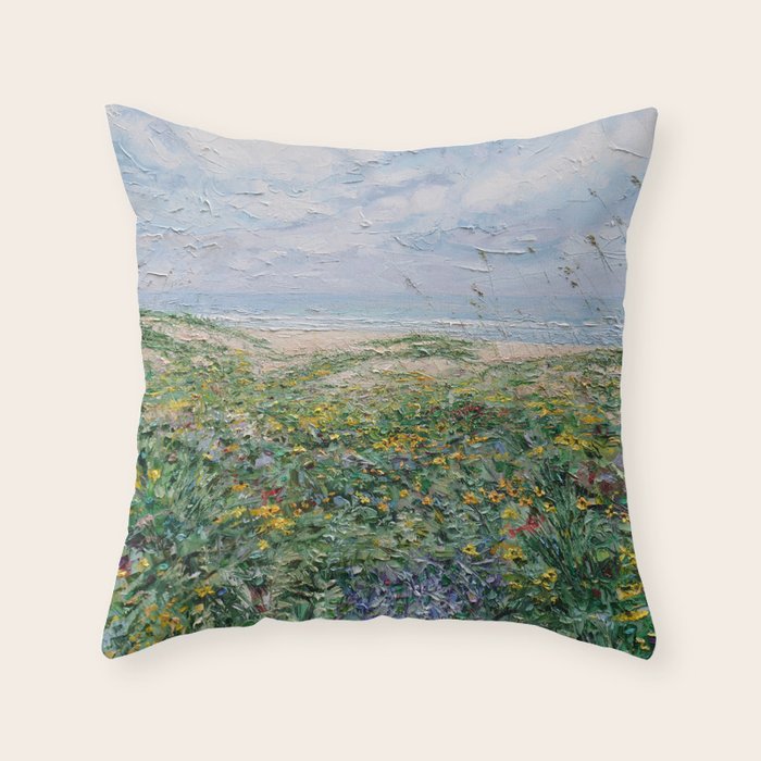 Crescent Beach Throw Pillow Gallery Image 6