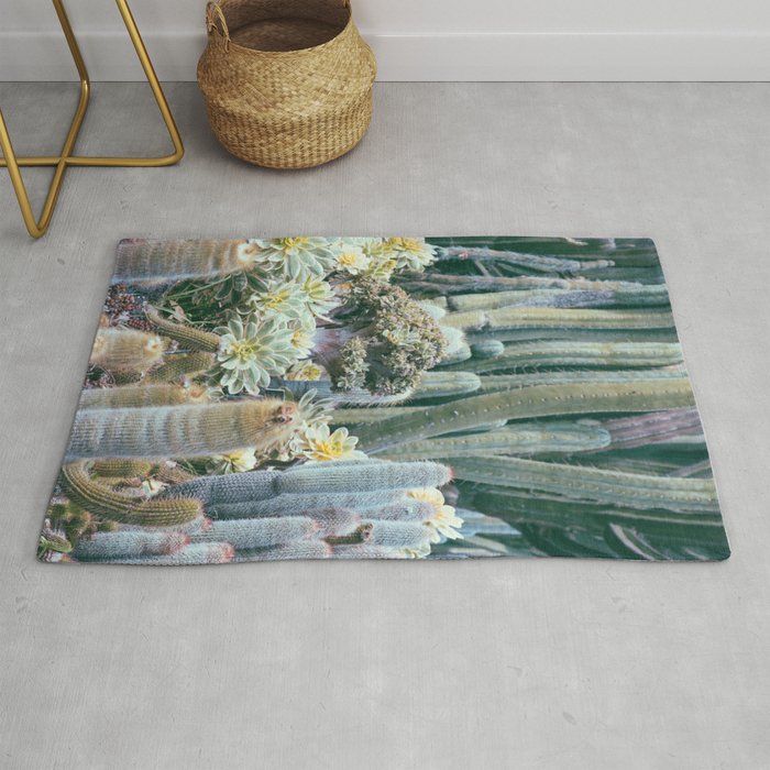 Cactus Garden #4 - Boho Botanical Rug Gallery Image 1