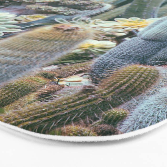 Cactus Garden #4 - Boho Botanical Bath Mat Gallery Image 3