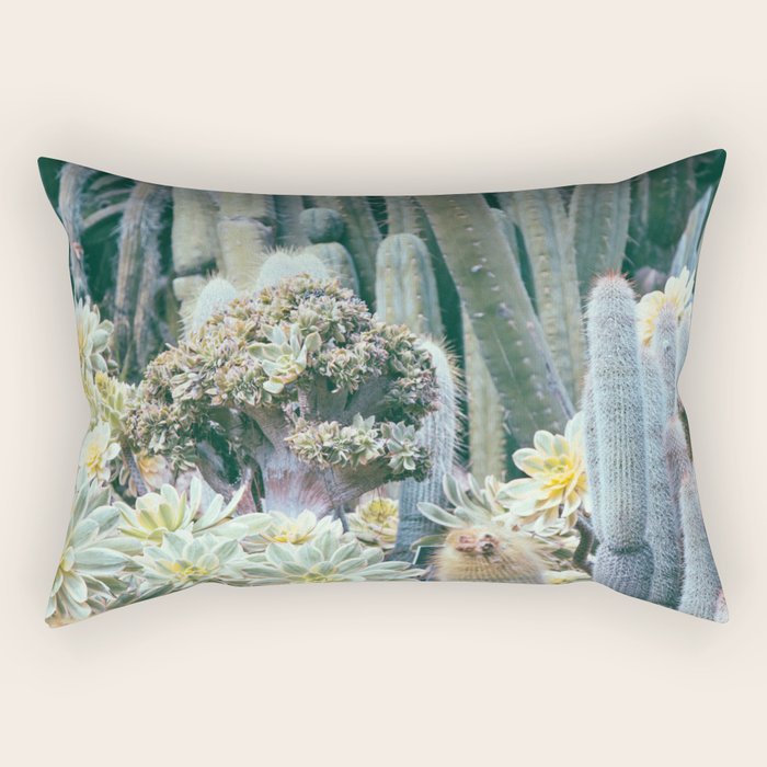 Cactus Garden #4 - Boho Botanical Rectangular Pillow Gallery Image 1