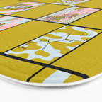 Virgo Checkered Print Bath Mat Gallery Image 3