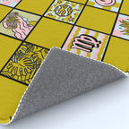 Virgo Checkered Print Rug Gallery Image 4