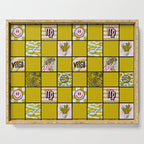 Virgo Checkered Print Serving Tray Gallery Image 1