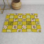 Virgo Checkered Print Rug Gallery Image 1