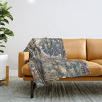 Antique French Aubusson Verdure Forest River Swans Tapestry Throw Blanket Gallery Image 1