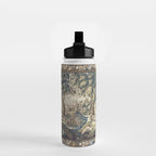 Antique French Aubusson Verdure Forest River Swans Tapestry Water Bottle Gallery Image 2
