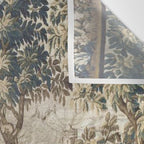 Antique French Aubusson Verdure Forest River Swans Tapestry Wall Tapestry Gallery Image 3