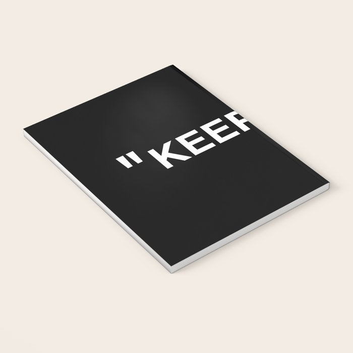 "KEEP OFF" Dark Edition Notebook Gallery Image 3