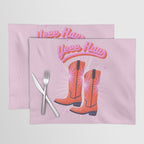 YEEE HAW Cowgirl Boots Placemat Gallery Image 1
