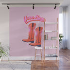 YEEE HAW Cowgirl Boots Wall Mural Gallery Image 1