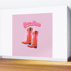 YEEE HAW Cowgirl Boots Wall Mural Gallery Image 2