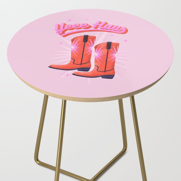 YEEE HAW Cowgirl Boots Side Table Gallery Image 2