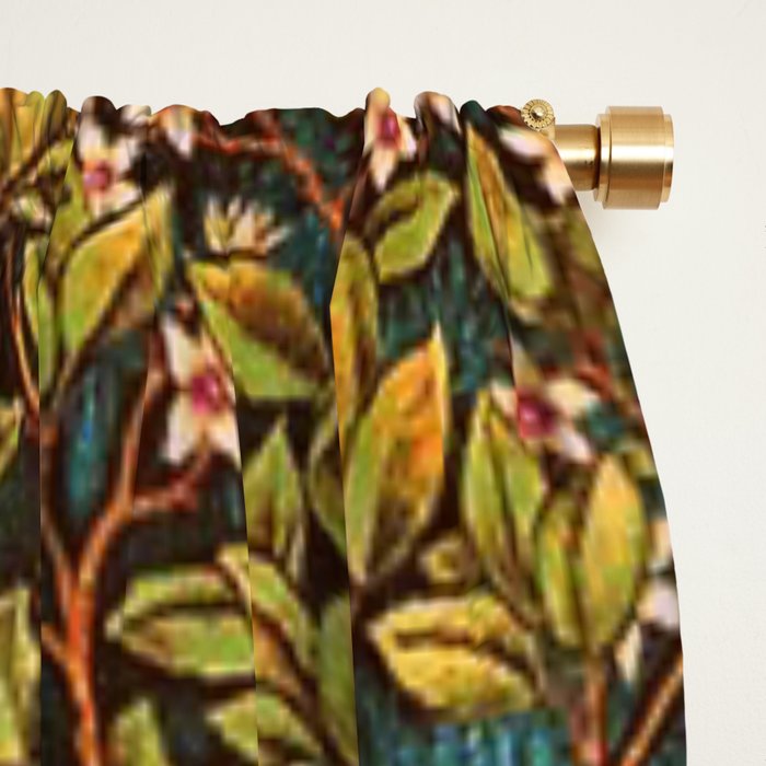 William Morris Tree Of Life, Morris floral,No, 2. Window Curtain Gallery Image 2