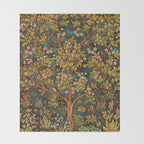 William Morris Tree Of Life, Morris floral,No, 2. Throw Blanket Gallery Image 2