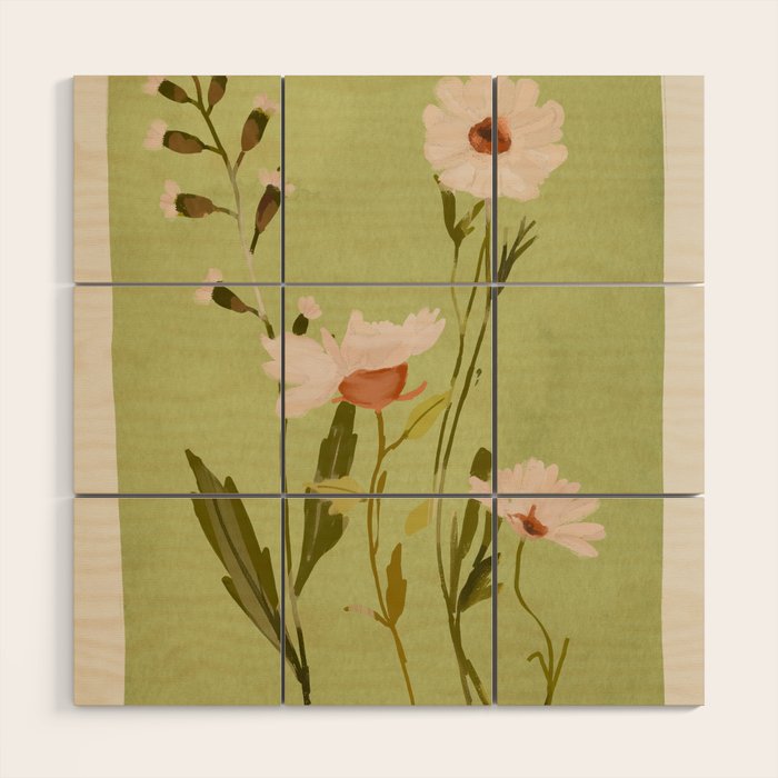 Wildflowers Wood Wall Art Gallery Image 1