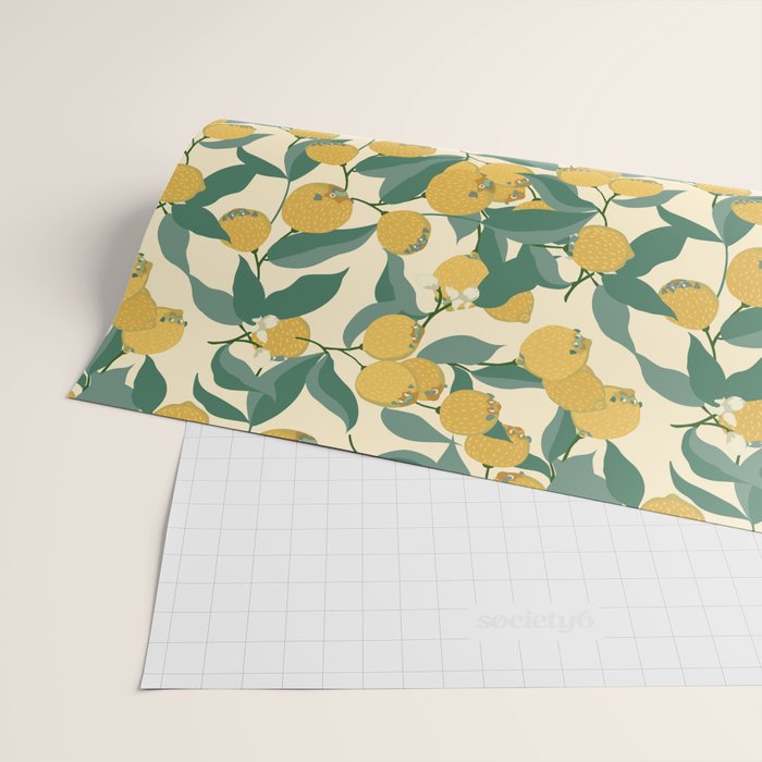 Lemon Pugs Wrapping Paper Gallery Image 2