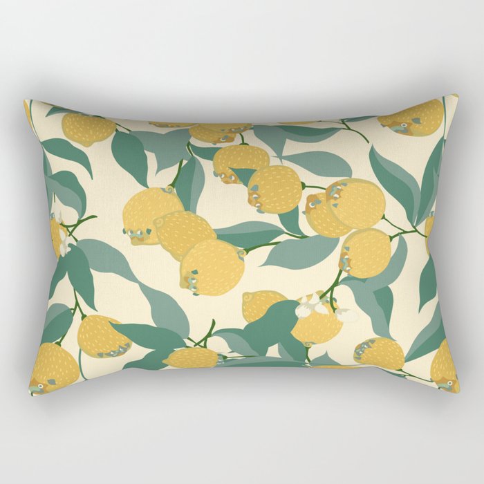 Lemon Pugs Rectangular Pillow Gallery Image 2