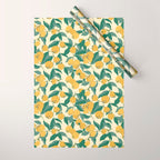Lemon Pugs Wrapping Paper Gallery Image 1