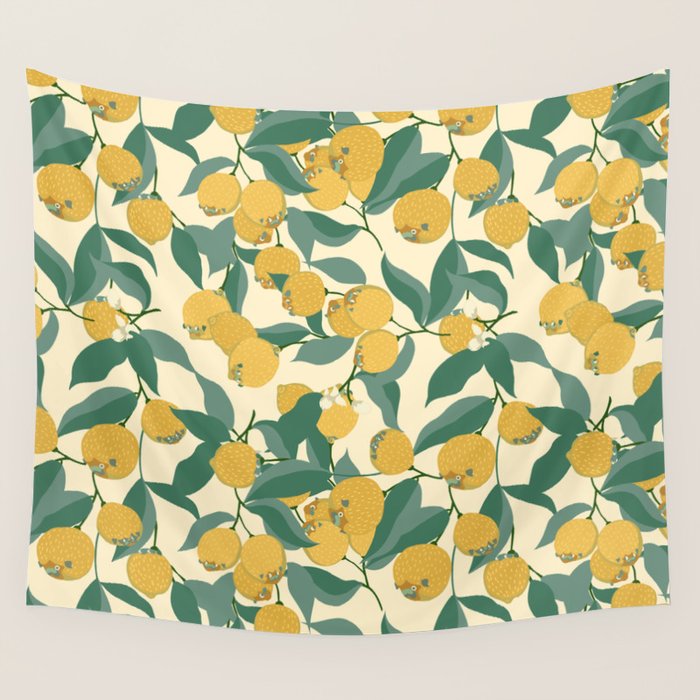 Lemon Pugs Wall Tapestry Gallery Image 4