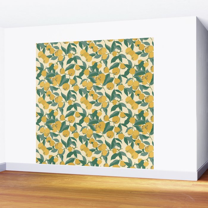 Lemon Pugs Wall Mural Gallery Image 2